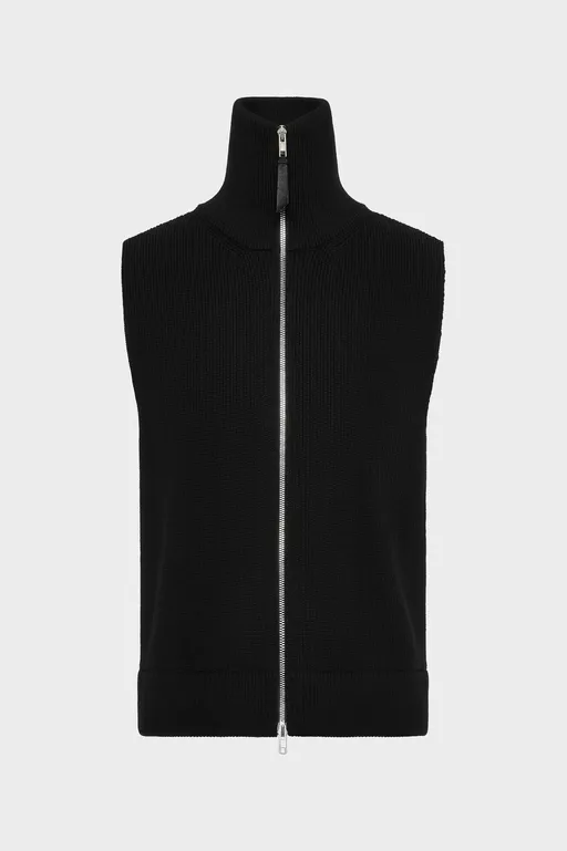 Strickgilet mit Rei&szlig;verschluss