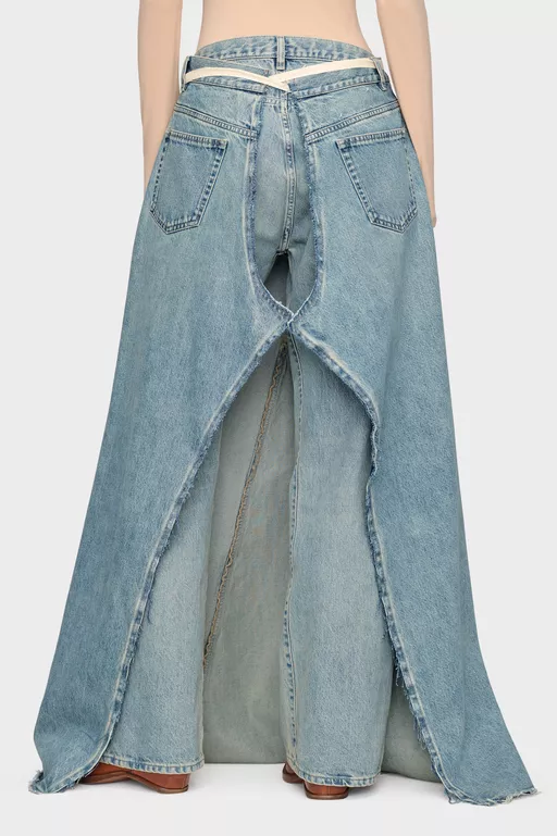Denim Maxi Skirt - Long skirts
