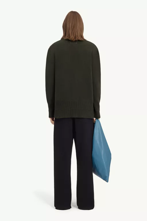 Wool V-neck cardigan - Overalls