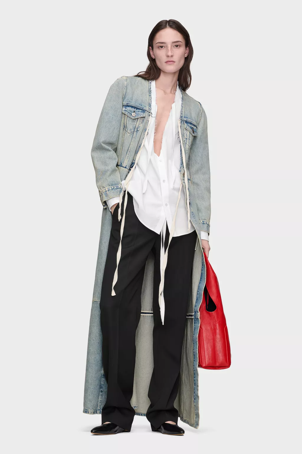 MM6 Maison Margiela デニムロングコート 38 デニム マキシコート ブルー | Maison Margiela公式