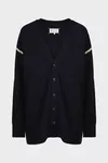 Navy Blue - Elbow patch cardigan