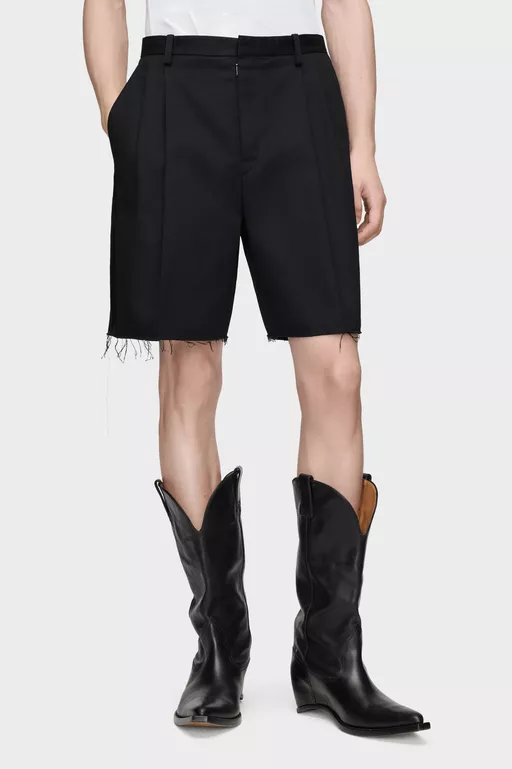 Tailored Cotton Shorts - Shorts