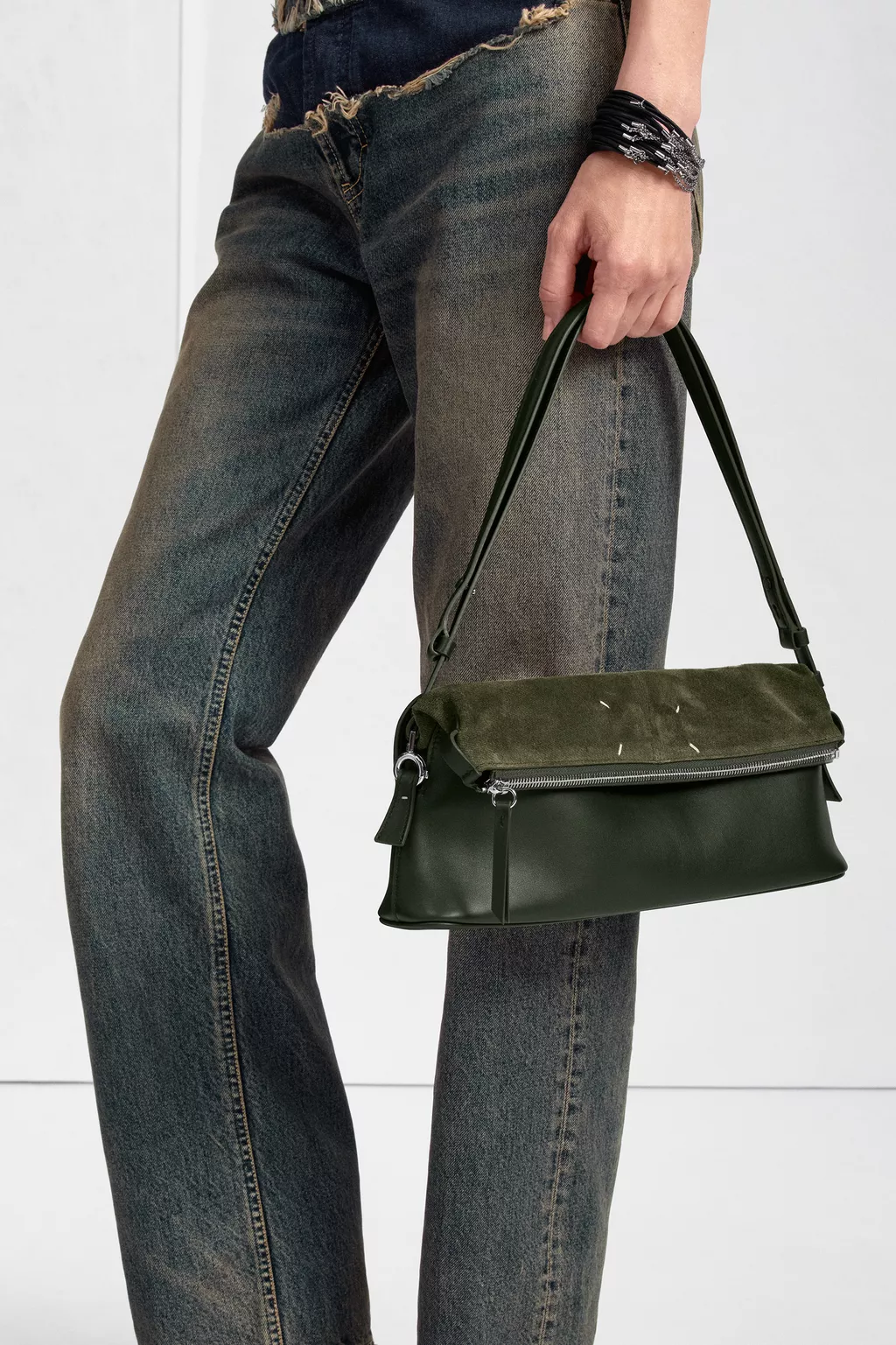 Military Green 5AC Soft Pouch | Maison Margiela Official
