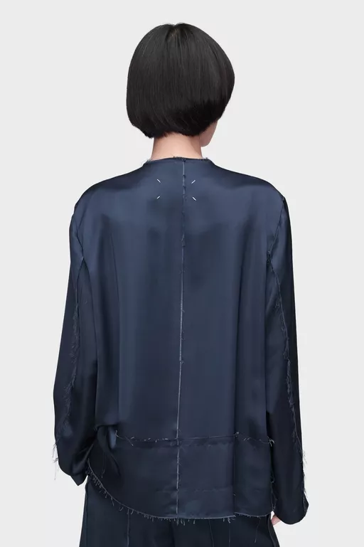 Patchwork Satin Jacket - Jackets