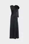 Black - Bias-cut Evening Gown
