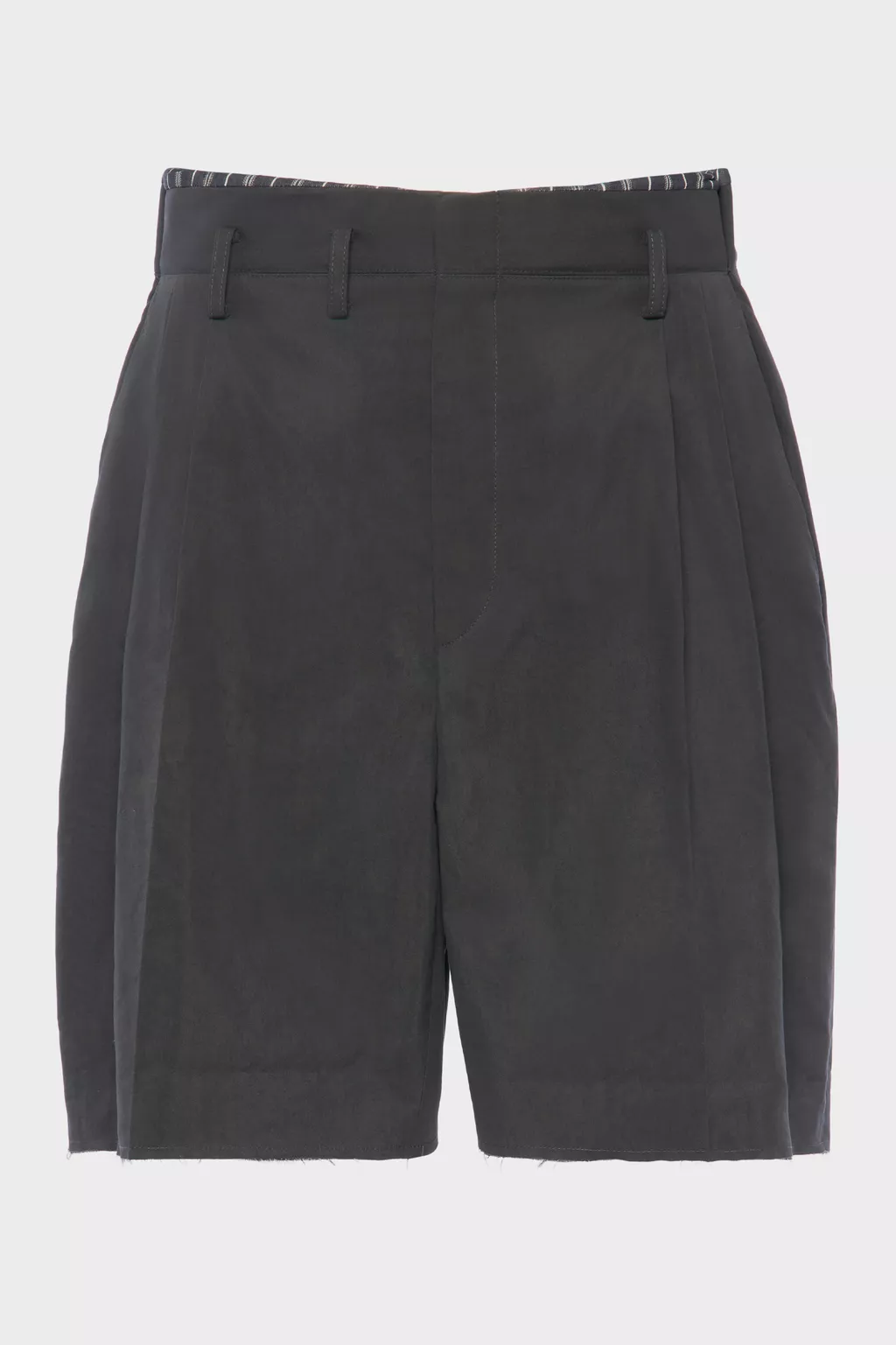Dark grey Cotton silk shorts | Maison Margiela Official
