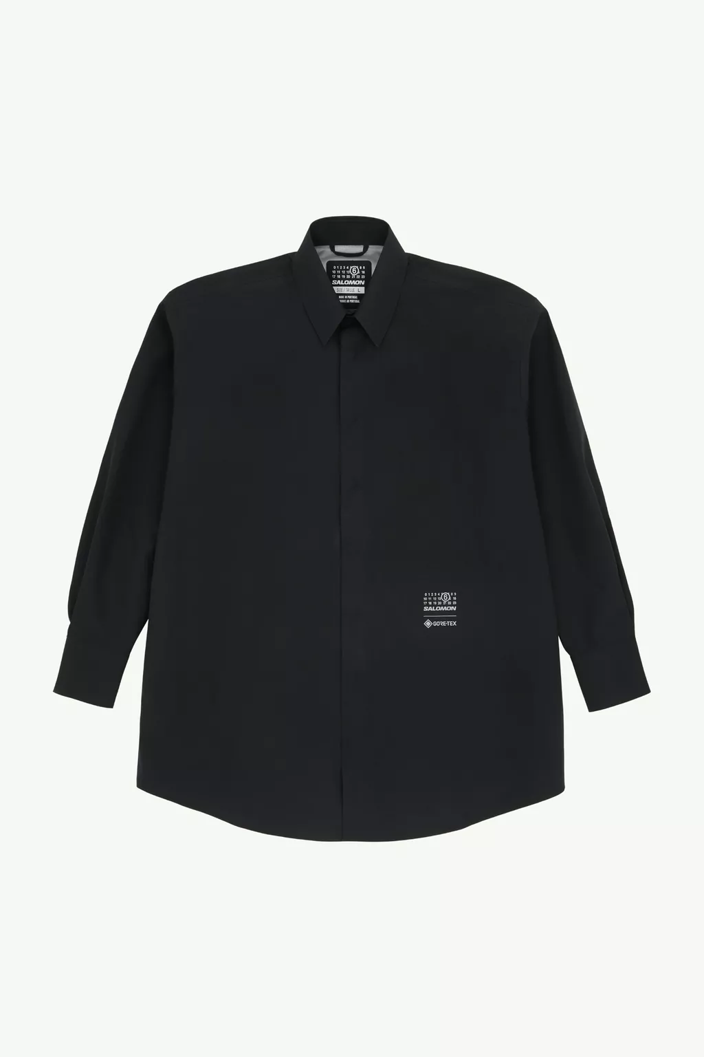A*R様 MM6 x Salomon GORE-TEX シャツ マルジェラ Black MM6 x Salomon GORE-TEX T-Shirt | MM6 Official