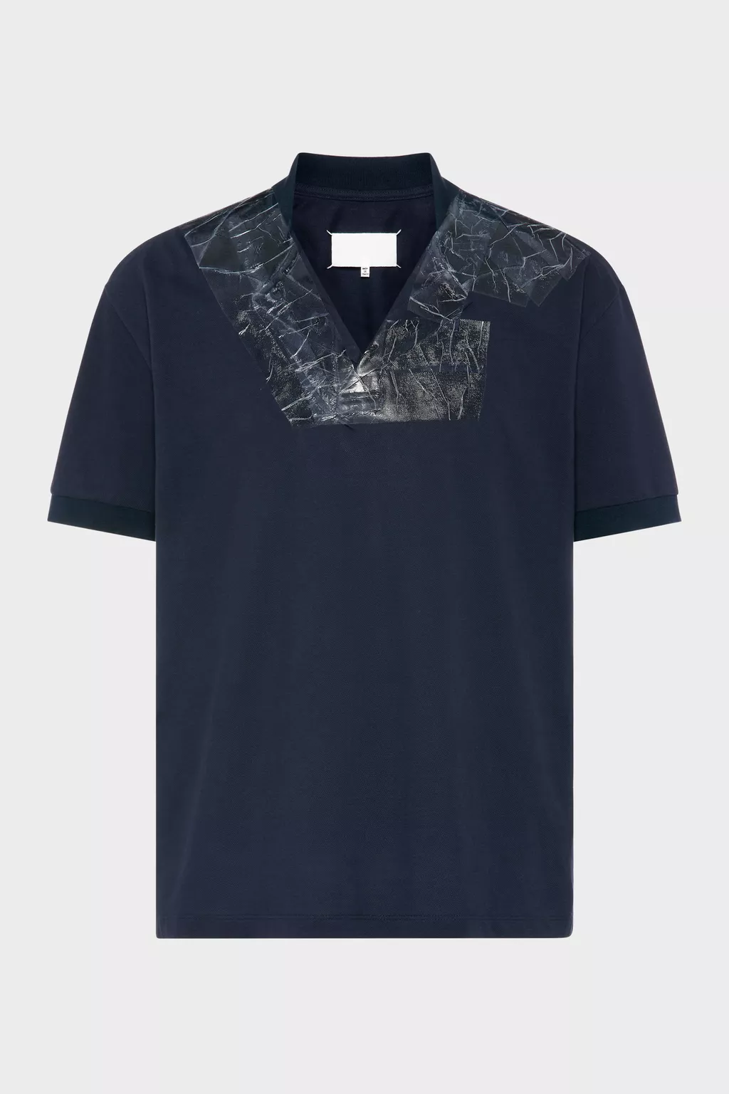 テープド VネックTシャツ ブルー | Maison Margiela公式
