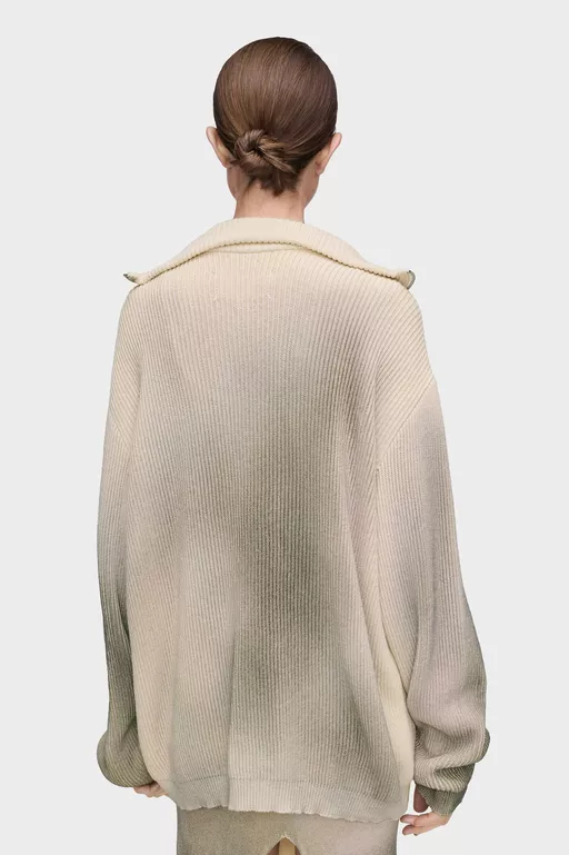 Zip Knit Pullover - Knitwear
