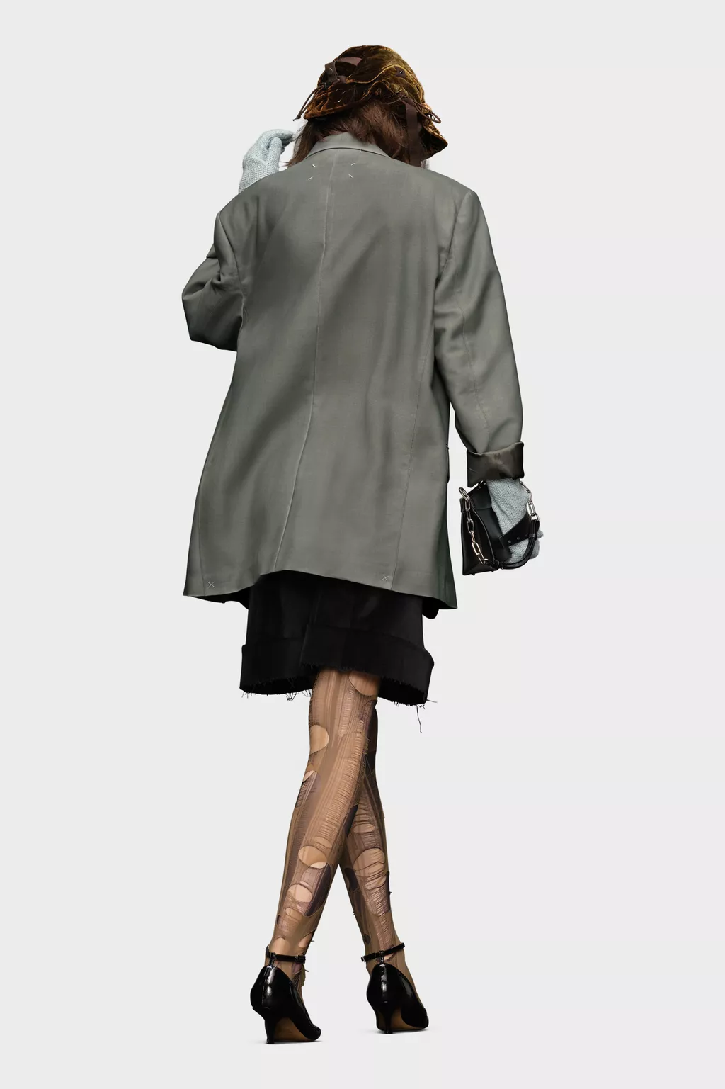 Grey Mohair wool blazer | Maison Margiela Official