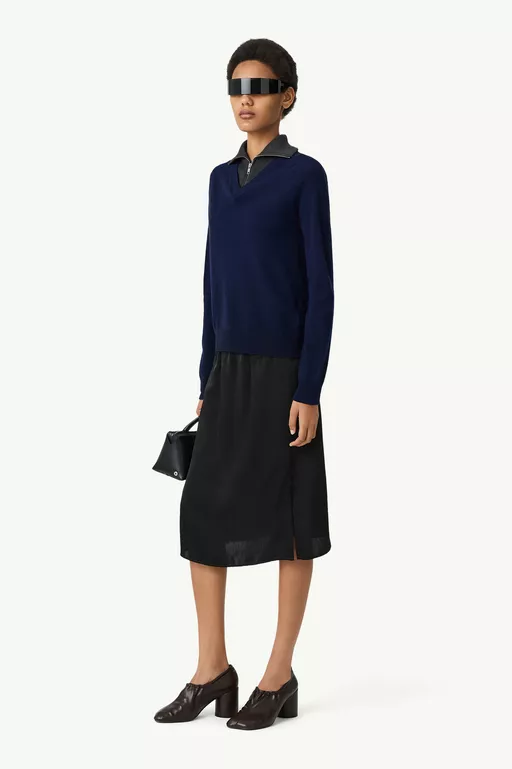 Multi neckline knit jumper - Knitwear