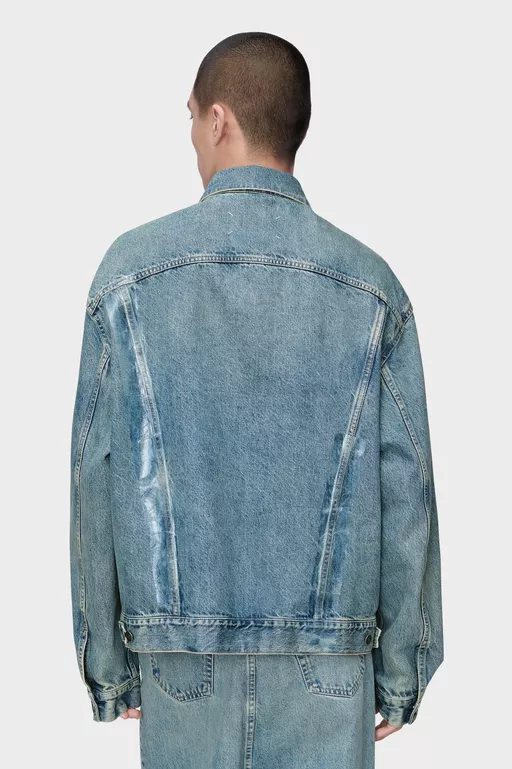 Taped Denim Jacket - Jackets