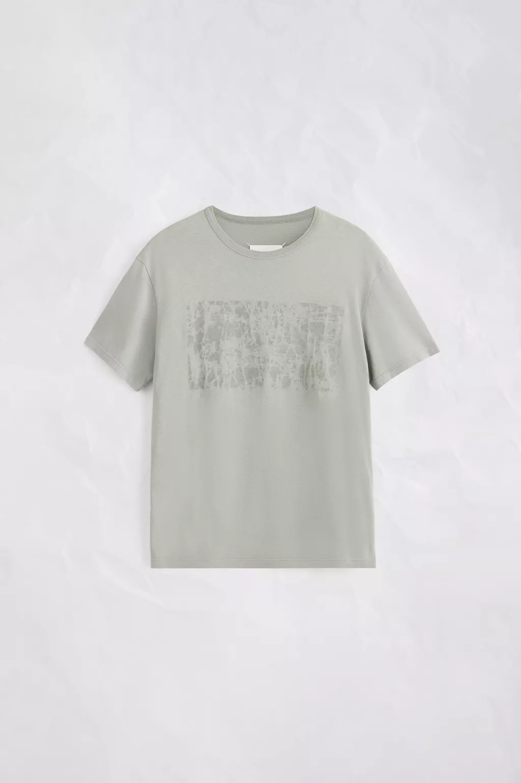 Light Grey Wax Treatment Cotton T-Shirt | Maison Margiela Official