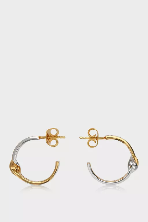 Numeric diamond hoop earrings - Earrings
