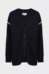 Navy Blue - Elbow patch cardigan