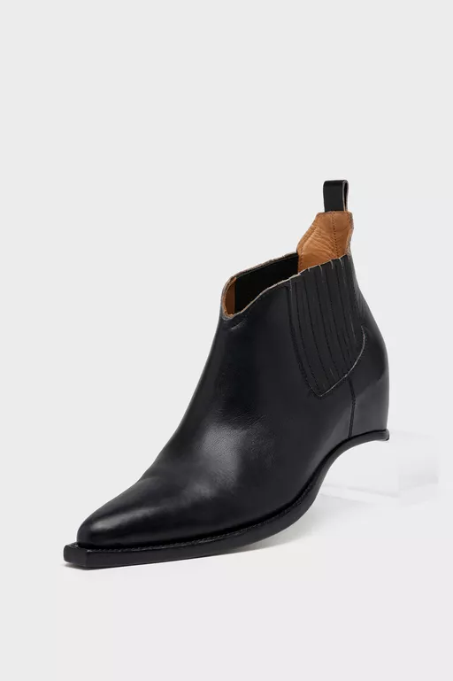 Heel-less Western Chelsea Boots - Ankle Boots