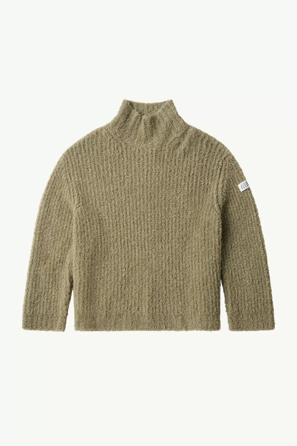 Textured knit turtleneck jumper | MM6 Official Textured knit turtleneck jumper | MM6 Official