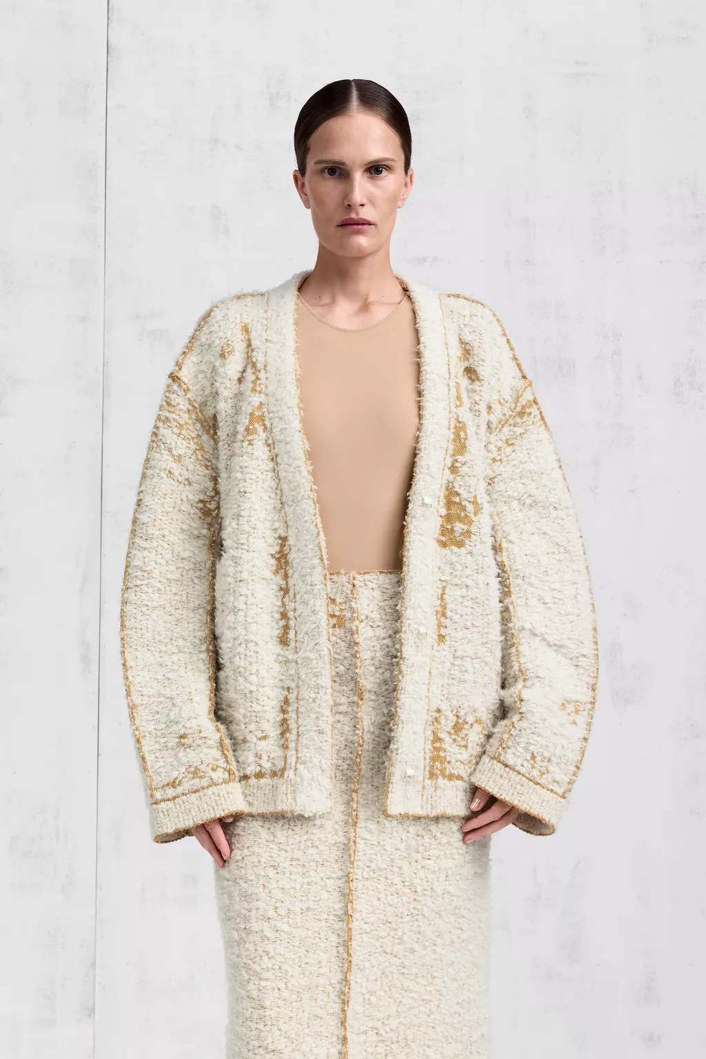 White Lived-In Knit Cardigan | Maison Margiela Official