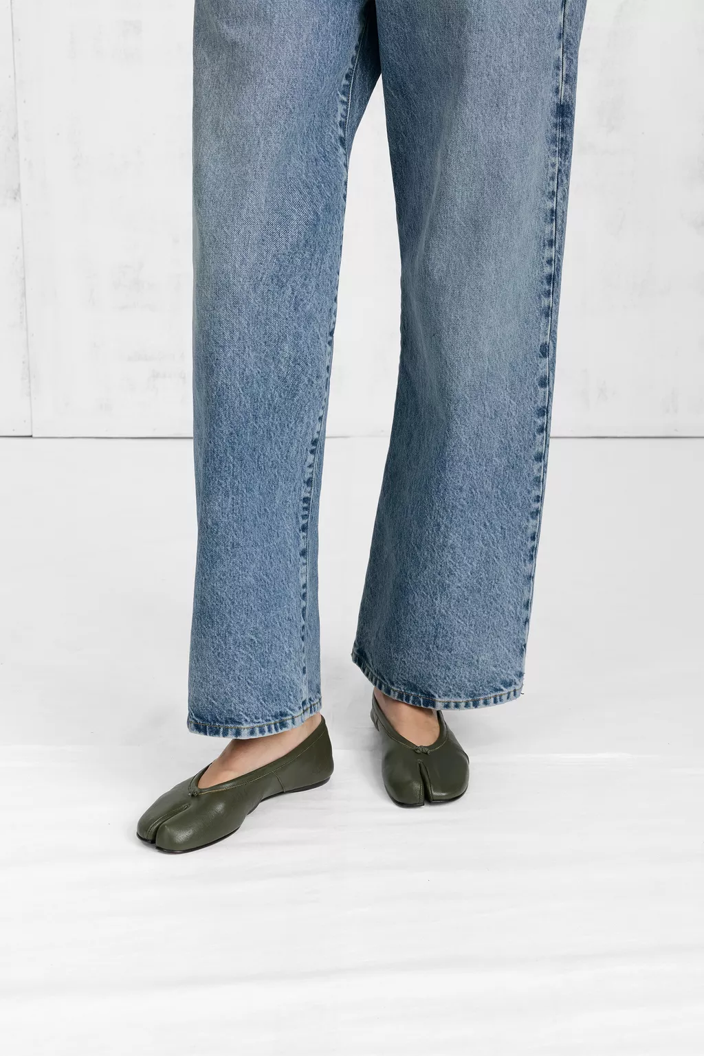Military Green Tabi Ballerina | Maison Margiela Official