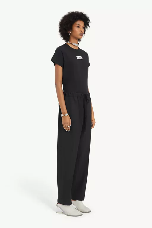 Black Tapered Tailored Trousers - Pants