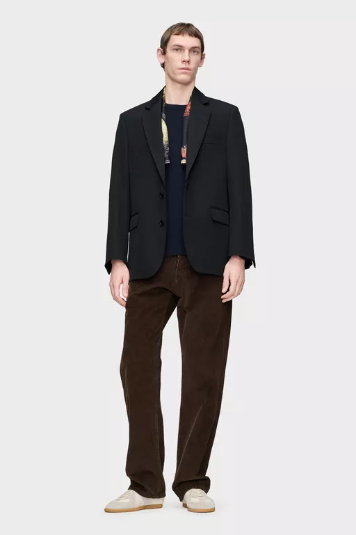 Americana de lana Folded Collar - Chaquetas