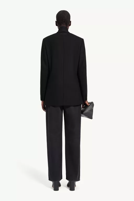 Flannel zip-front suit jacket - Jackets