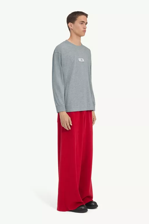 Cotton jersey long-sleeve top - Tops