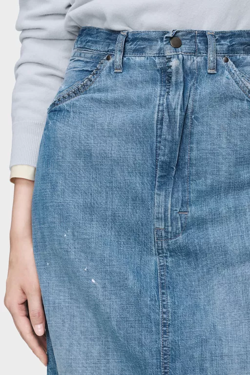 Denim midi skirt - Midi Skirts