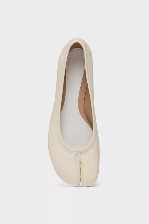 Ballerines Tabi Blanc - Puret&eacute; Intemporelle - Ballerines