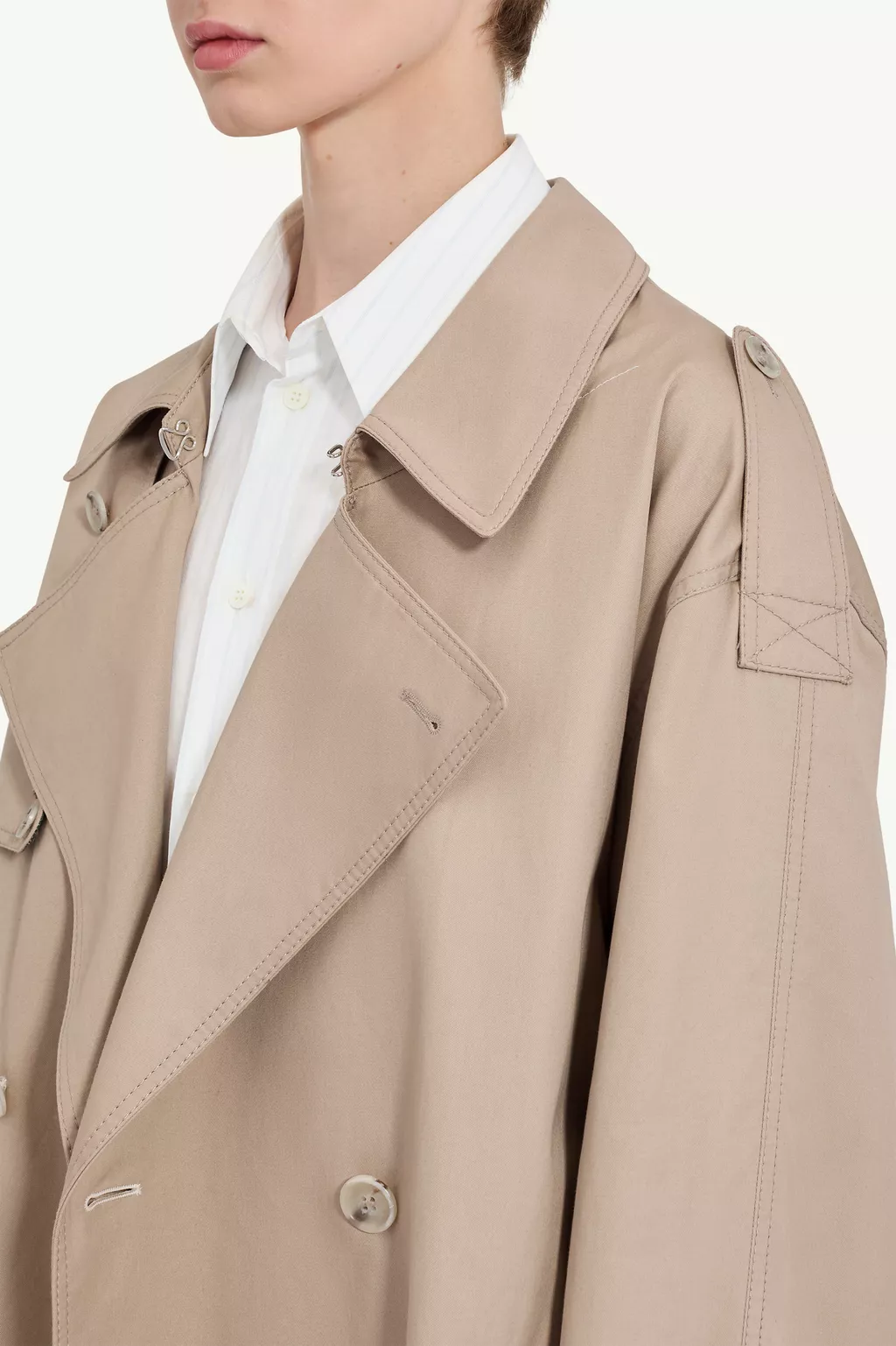 Yellow Twist trench coat | MM6 Official Yellow Twist trench coat | MM6 Official