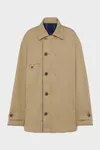 Beige - Reversible caban