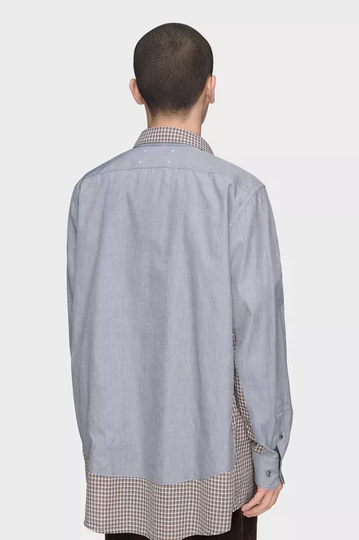 Double Layer Cotton Shirt - Long-sleeved Shirt