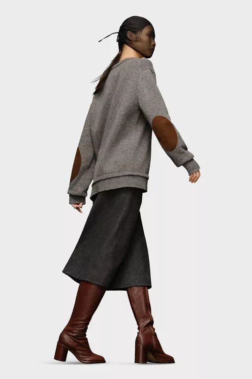Elbow Patch Sweater - Knitwear