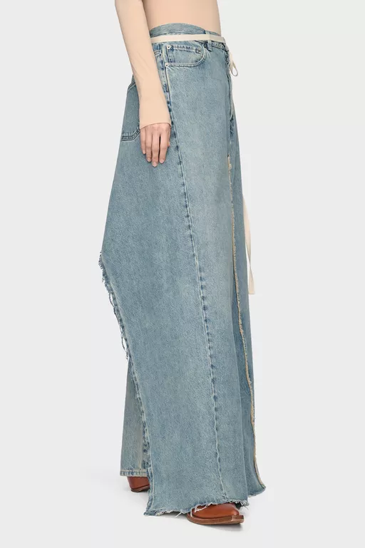 Denim Maxi Skirt - Long skirts