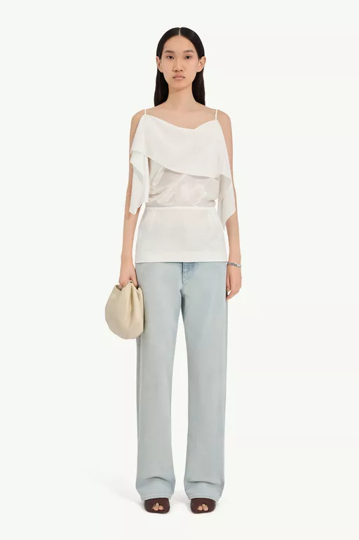 Folded jacquard top - Tops
