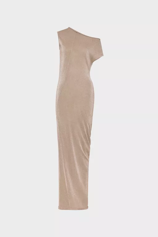 Metallic Knit Maxi Dress - Maxi Dress