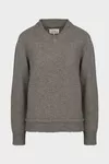그레이 - 엘보우 패치 스웨터
