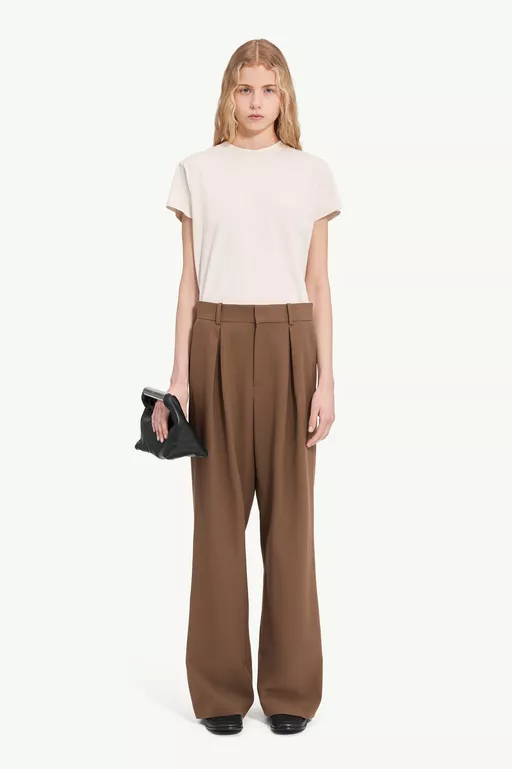 Mannequin label wool blend pleated trousers - Pants