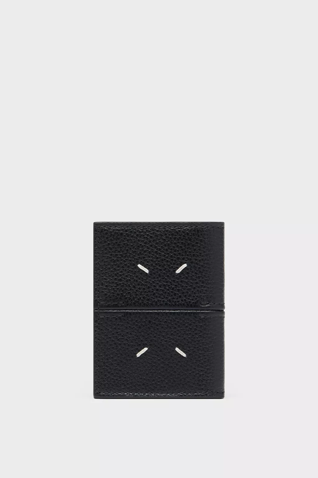 アミュレットガードル S ブラック Black Leather Card Holder | Maison Margiela Official