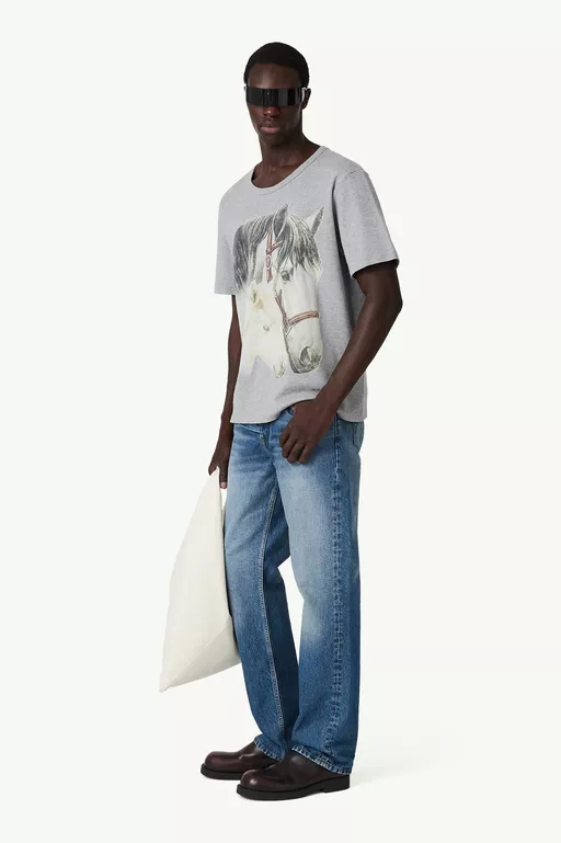 Horse portrait print t-shirt - T-shirts