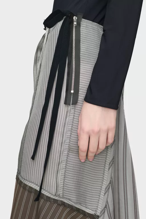 Patchwork Long Skirt - Long skirts