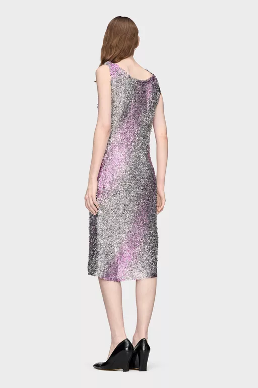 Foil Knit Midi Dress - Midi Dress