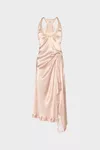Blush - Silk Lace Slip Midi Dress