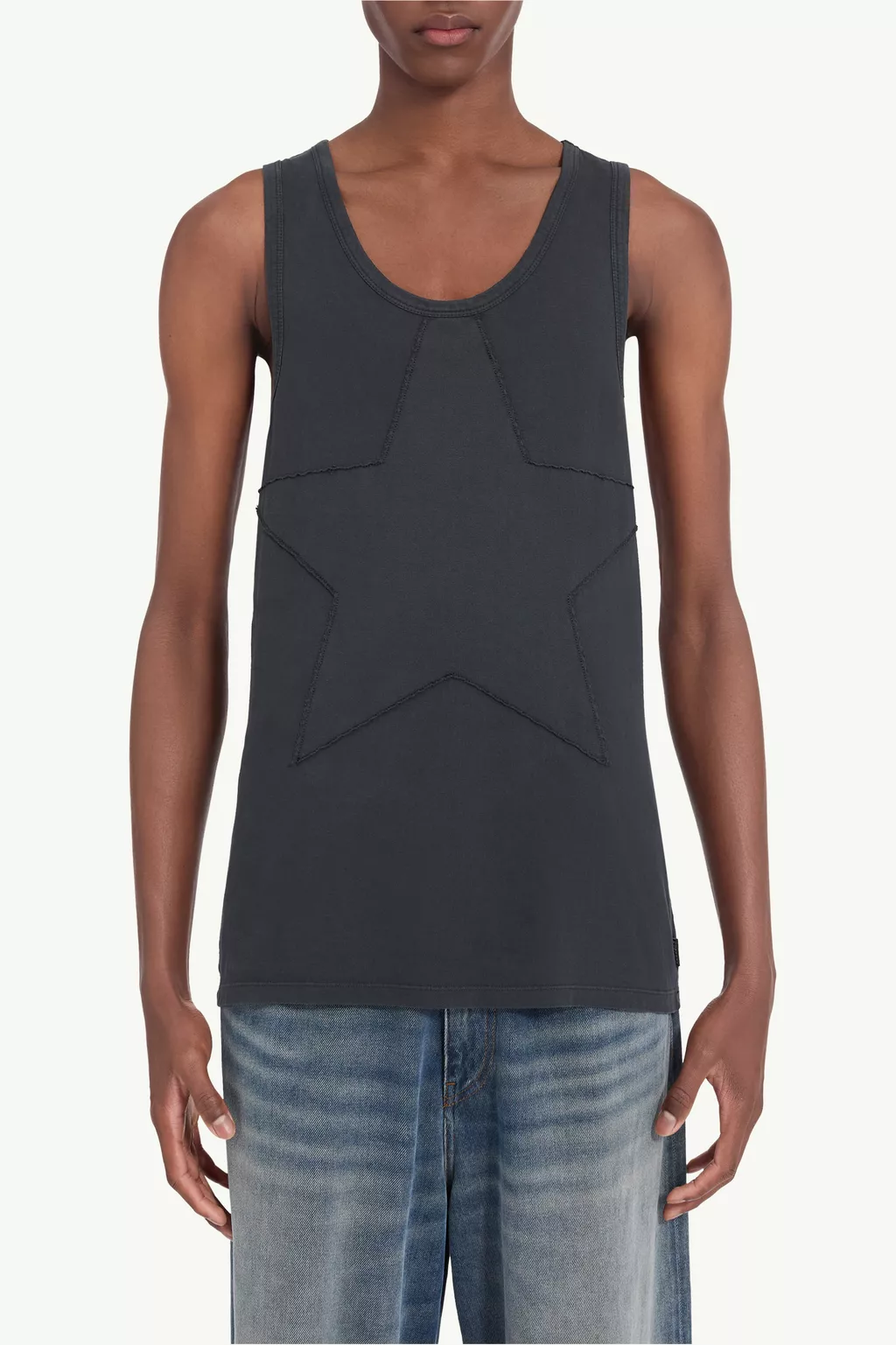 Black Sleeveless tank top | MM6 Official