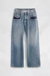 Blue jeans - Stone Bleached Denim Jeans