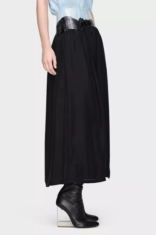 Taped Midi Skirt - Midi Skirts