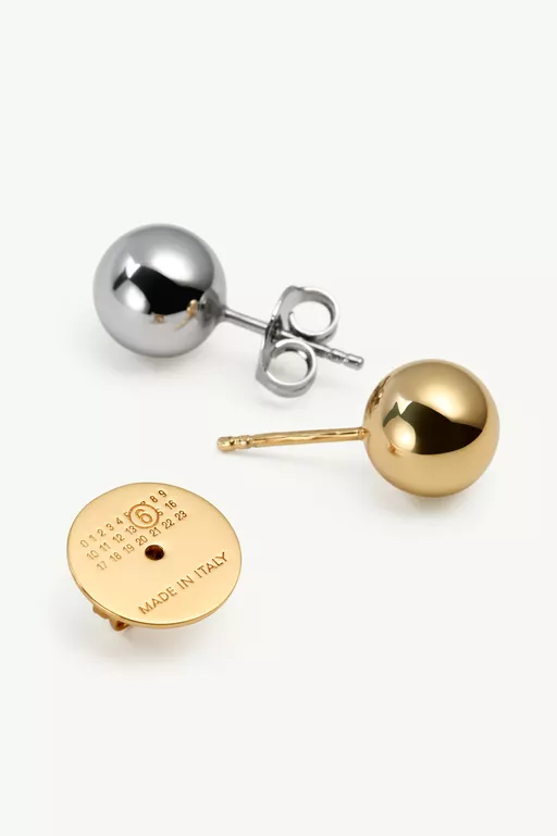 Two-tone orb cluster earrings - Earrings