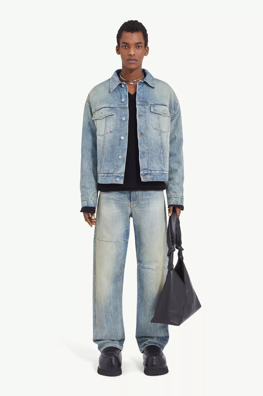 Blue Denim jacket | MM6 Official