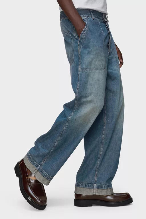 Wide-leg jeans - Pants