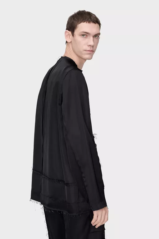 Patchwork Satin Jacket - Jackets